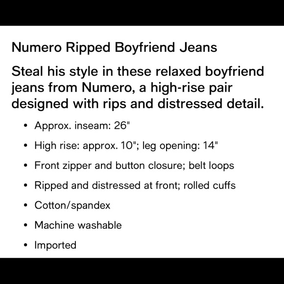 Numero torn blue boyfriend jeans 29 - Picture 2 of 3
